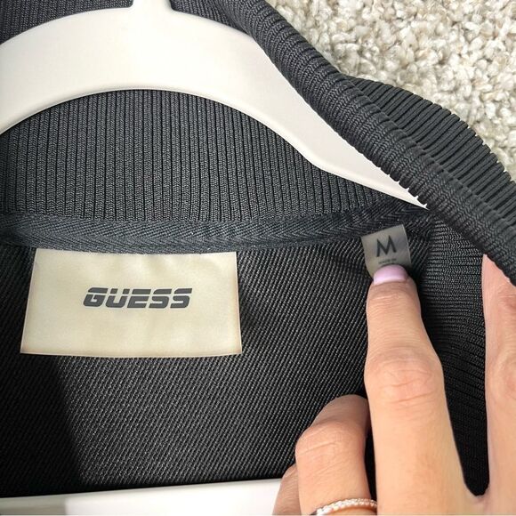 Guess Jacket Men’s Medium Black Nylon Full-Zip - Picture 4 of 7